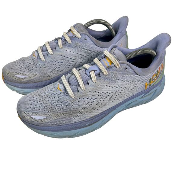 Hoka One One Clifton 8 Baby Lavendar‎ Green 1119394  Powersteps Insoles 10.5 - Picture 2 of 14